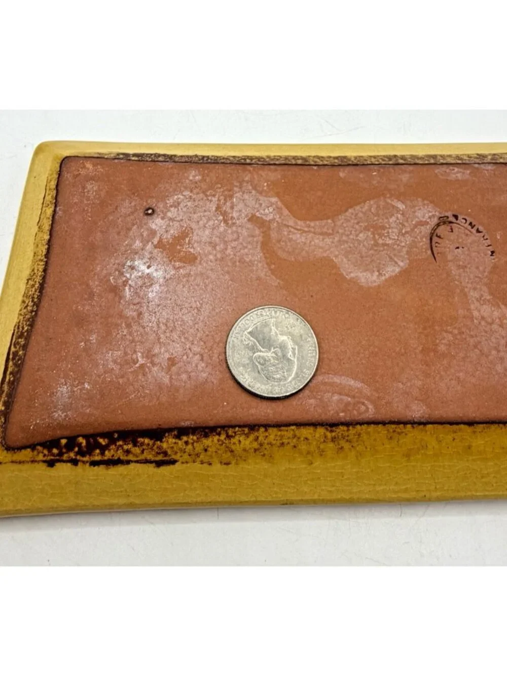 Vintage Terracotta Tray French Country Terre e Provence Made in France 8 Inch